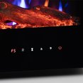 thumbnail image 4 of EdenBrach 36” Black Wall Mounted or Built In Recessed Electric Fireplace w/ Log Flame Effect, 4 of 4
