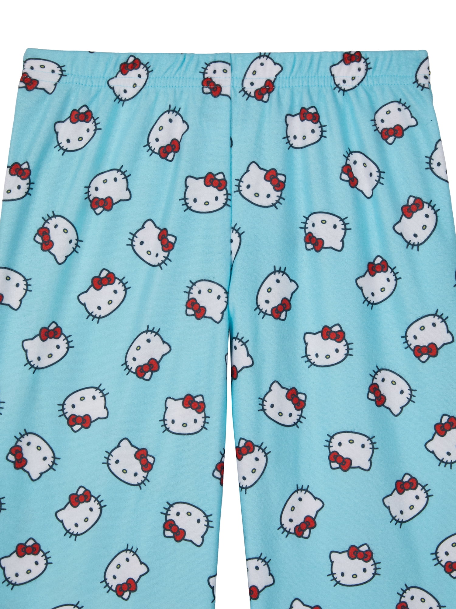 Hello Kitty Girls Notch Collar Top and Sleep Pants Pajama Set, 2-Piece, Sizes 4-16