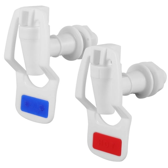 ITSELFER 4pcs Water Cooler Faucet Plastic Red Blue Water Dispenser Spigot Reusable Leak Proof Beverage Lever Pour Valve Water Water Tap