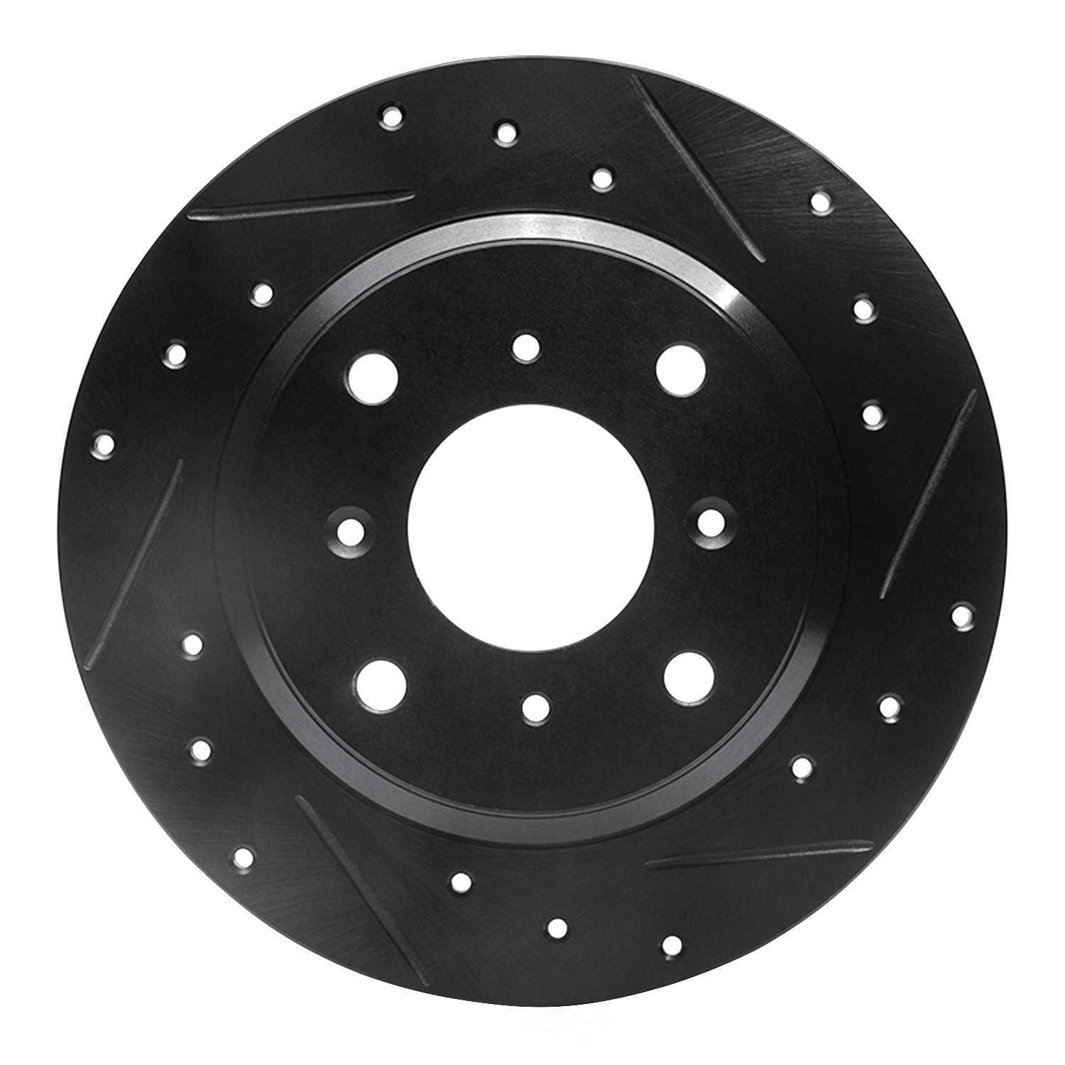 Dynamic Friction Company 633-59013R DFC Brake Rotor - Drilled And Slotted - Black