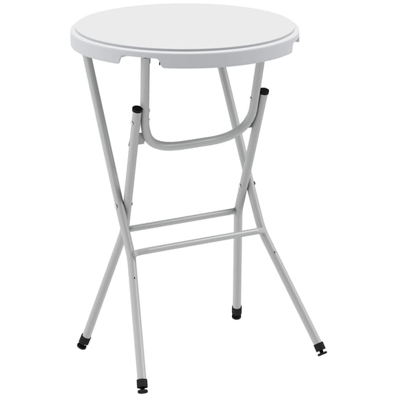 Outsunny Table de Bar d'Extérieur de 31,5 Pouces, Table Pliante de Hauteur de Bar avec Dessus en HDPE