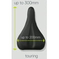 thumbnail image 2 of Delta HexAir Saddle Cover - Touring, Black Super Flexible, Stretchy Silicone, 2 of 2