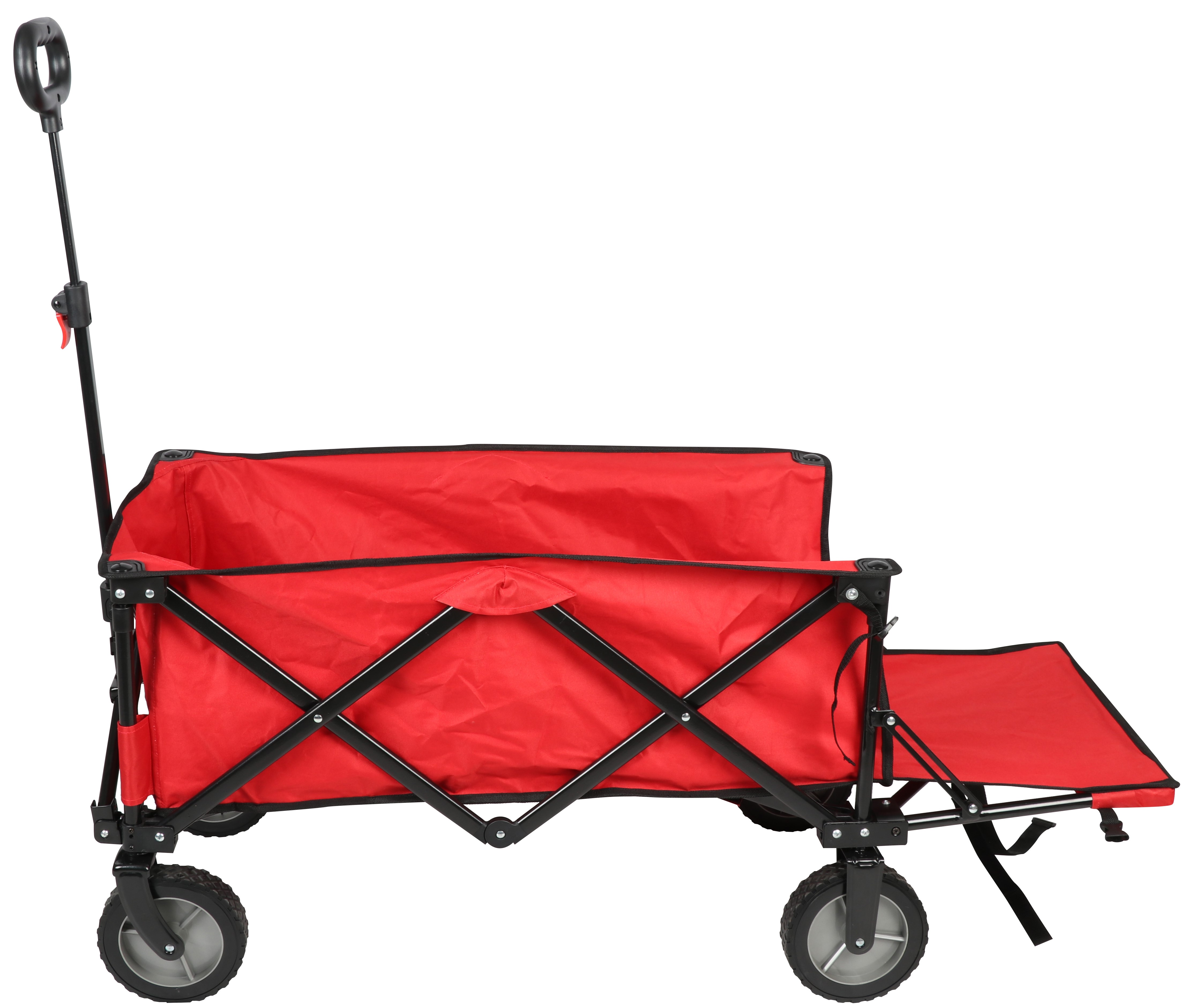 Ozark Trail Camping Utility Wagon with Tailgate & Extension Handle, Red - image 2 of 10