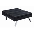 thumbnail image 3 of DHP Chelsea Black  Faux-Leather Convertible Chair, 3 of 3