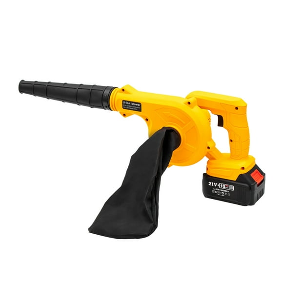 TFixol 21V Cordless Lithium Battery Blower - High Power Industrial Dust Blower with Lightweight Design, All Copper Motor, and Long-Lasting Battery for Garden, Home, and Car Cleaning