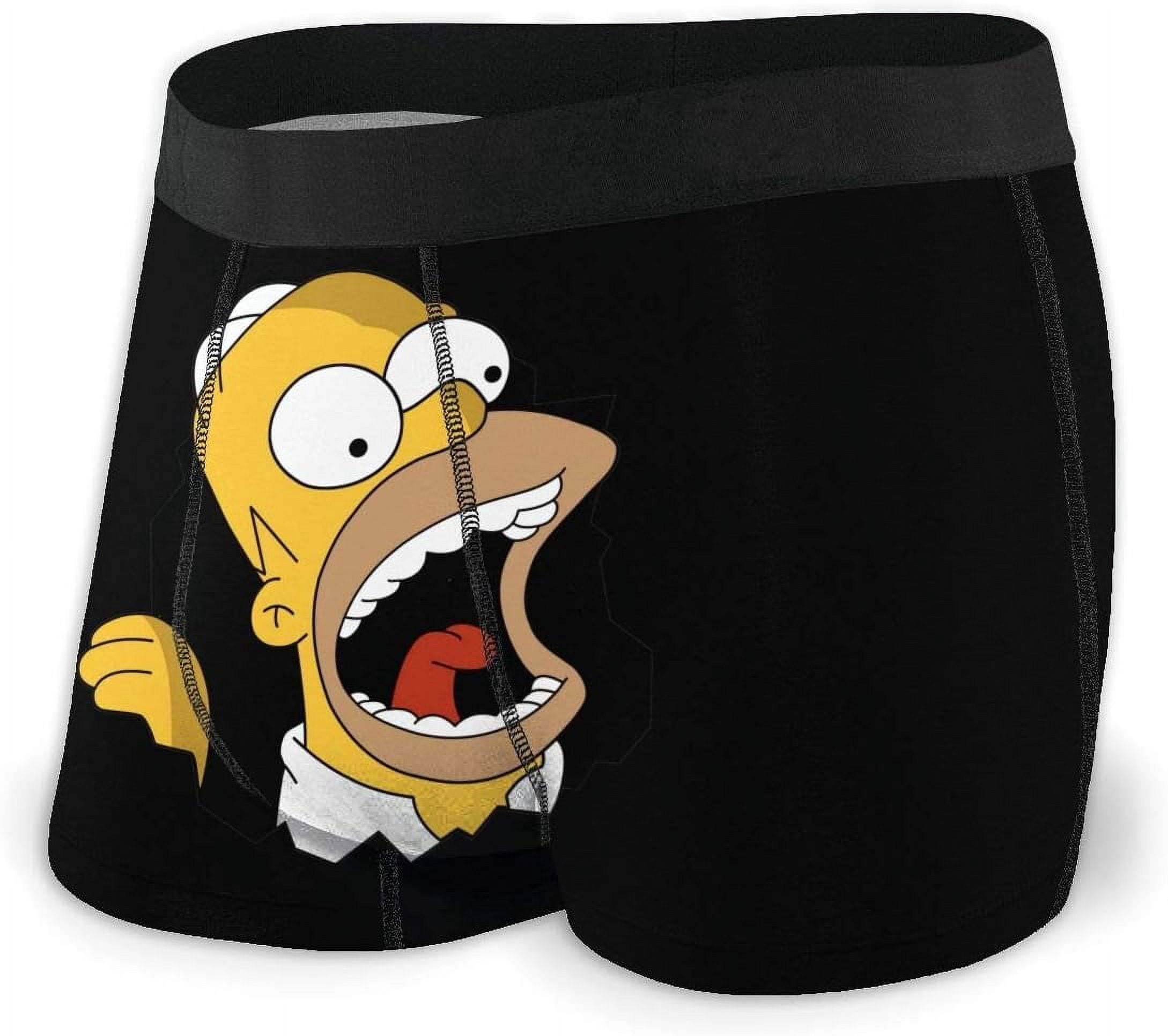 Men's Underwear Boxer Briefs Simpson Logo Men's Boxer Briefs