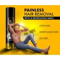 thumbnail image 3 of UrbanGabru Hair Removal Cream Spray | Painless Body Hair Removal Spray For Chest, Back, Legs & Under Arms (130 ML, Aloe Vera), 3 of 5
