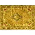 thumbnail image 1 of Ahgly Company Machine Washable Indoor Rectangle Persian Yellow Traditional Area Rugs, 2' x 5', 1 of 4