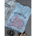 thumbnail image 3 of Stay At Home Cat Mom T-Shirt Women -Smartprints Designs, Female x-Large, 3 of 4