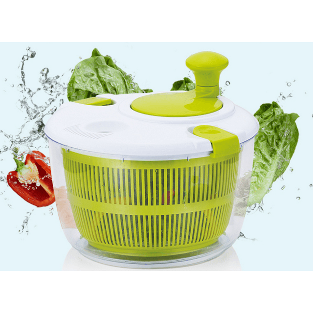 Kitchen Salad Spinner Large 5L Capacity - Manual Lettuce Spinner with ...