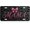 Pink Bow, variant on Novelty License Plate with Japanese Colored Flower Design, Front Car Plate, Aluminum, 6 x 12 Inch