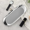 thumbnail image 2 of Meiiso Oval Silver Tray 23x9.5cm, Stainless Serving Tray Towel Storage Dish Plate Tea Trays Jewelry Plate Decorative Storage Tray, 2 of 6