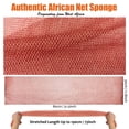 thumbnail image 2 of Esponja de baño con red exfoliante africana Unifab rosa y negra, 2 of 6
