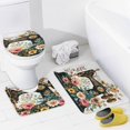 thumbnail image 4 of 4 Piece Bathroom Shower Curtain Sets Floral Vintage Sewing Machine Non-Slip Rugs And Toilet Mat Lid Rug Accessories Sewing Lovers Gift Bathroom Shower Curtains Sets for Bathtub Decor 72inch X 72inch, 4 of 8