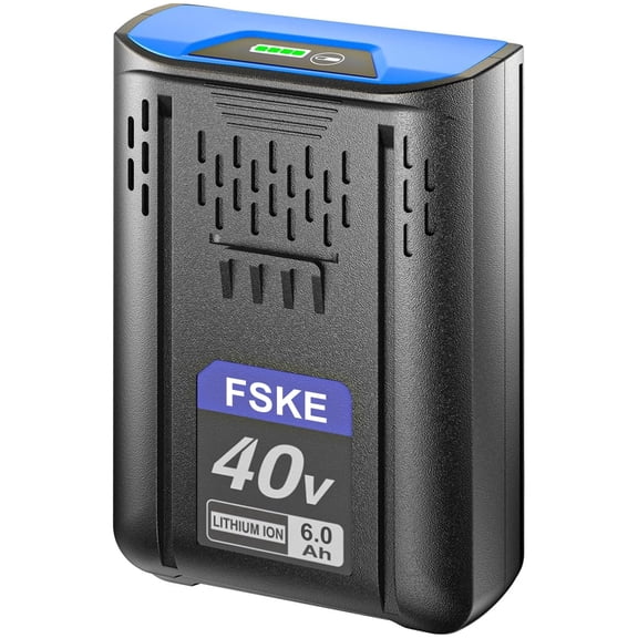 FSKE 1 Pack 6.0Ah Lithium-ion Replacement for Kobalt 40V Battery Compatible with KPM1040A-03, KM-1640-06, KM 4040-06,Cordless Power Tool Battery