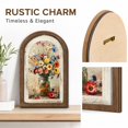 thumbnail image 5 of Arch Shape Floral Wooden Wall Art with Double-Layer Frame for Living Room and Bedroom Decoration, 5 of 7