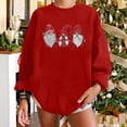 thumbnail image 5 of Scyoekwg Christmas Sweatshirts for Women Christmas Dwarf Printed Shirts Raglan Sleeve Patchwork Autumn Oversized Loose Fit Round Neck Long Sleeve Sweatshirts Casual Pullover #Q=Red XXL(12), 5 of 7