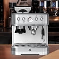 thumbnail image 3 of Machine à Espresso en Acier Inoxydable, Machine à Café du Grain à la Tasse avec Mousseur à Lait, 3 of 7