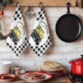 thumbnail image 6 of Summer Lemon Kitchen Towels Set of 4, Watercolor Truck Yellow Fruits Black Plaid Absorbent Dish Towels for Kitchen, Microfiber Hand Towel, Quick Drying Tea Towel for Cleaning Decorative Dishcloths, 6 of 7