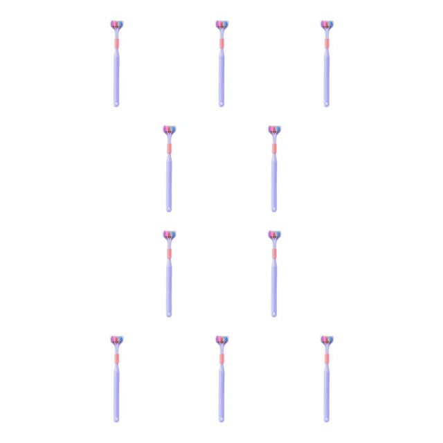 Soidarity Cepillos de portátiles de 3 lados para adultos, cepillo de para el hogar, herramienta de limpieza de 360 grados, suministros de baño, Type2 NO2