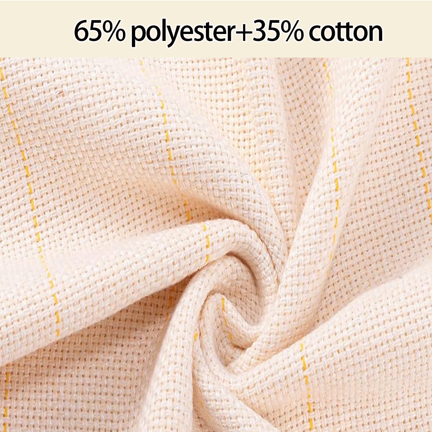 79" × 59"Overlocking Tufting Cloth with Marked Lines ,Large Monk's Cloth Punch Needle Fabric for DIY Rug-Tufting Gun& Punch Needle