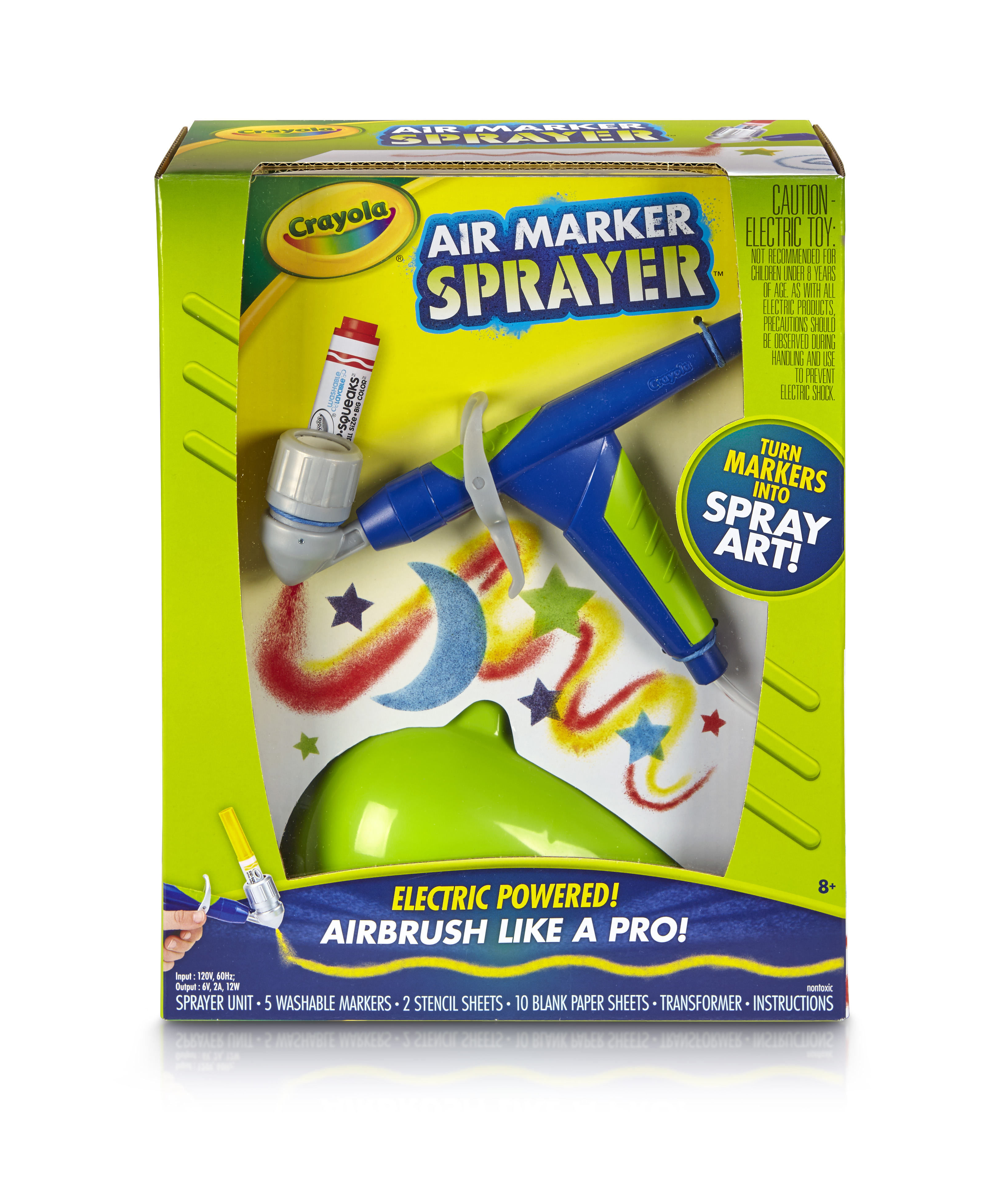 Crayola Air Marker Sprayer, School Supplies, Toys, Washable Markers, Beginner Child - image 7 of 9