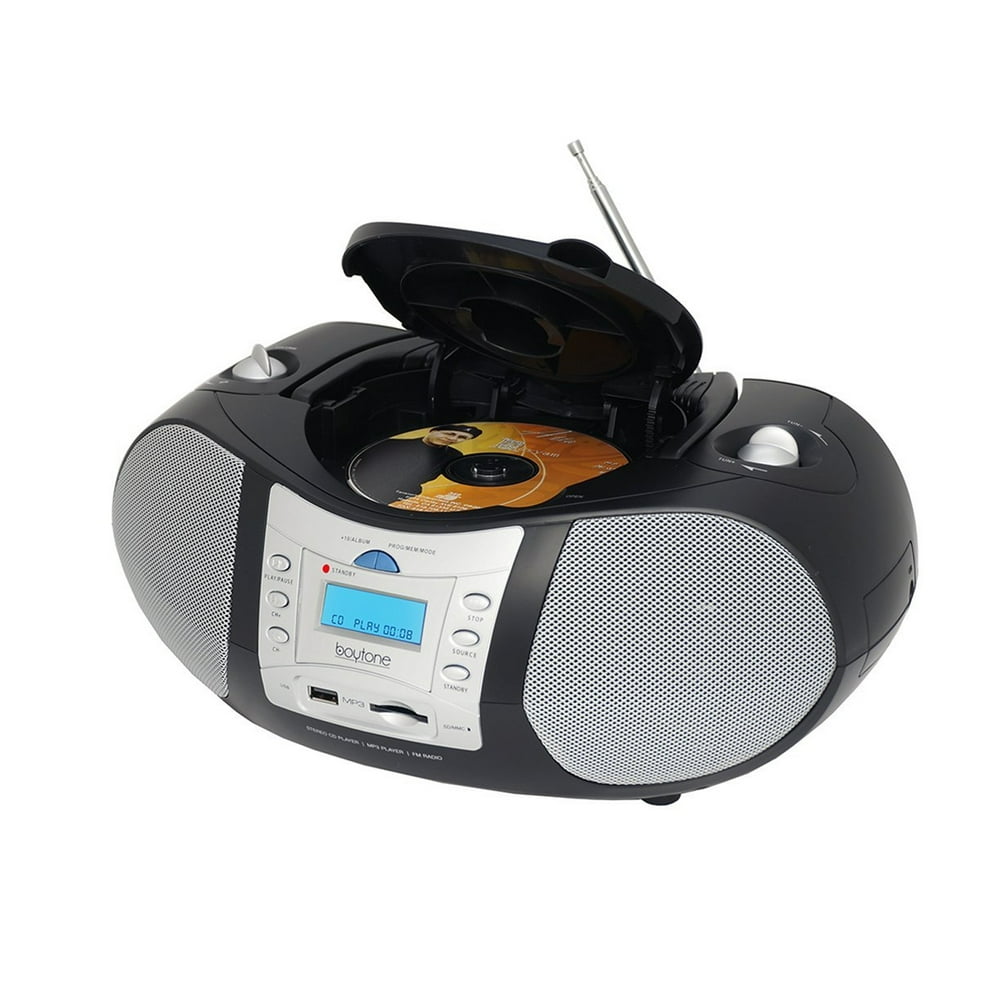 Boytone Portable Music System with CD Player and USB/SD/MMC Slot
