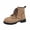 Brown, variant on Brown Women'S Casual Mid Calf Boots Round Toe Chunky Heel Thick Sole Lace Up Fashion Combat Boots Vintage Retro Style Comfortable Walking Shoes 1.64 Lb