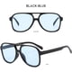 thumbnail image 2 of Gafas de sol piloto para conducir con bisagras plástico ligeras montura PC resistente lentes duraderas temple curvos almohadillas nasales cómodas elegantes protección uso diario, 2 of 3