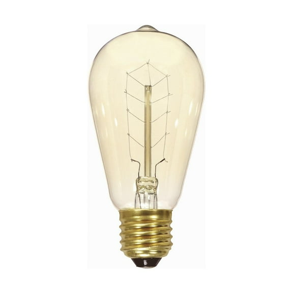 Satco S2414 - 40 watt ST19 Incandescent; Clear; 3000 average rated hours; 160 lumens; Medium base; 120 volts