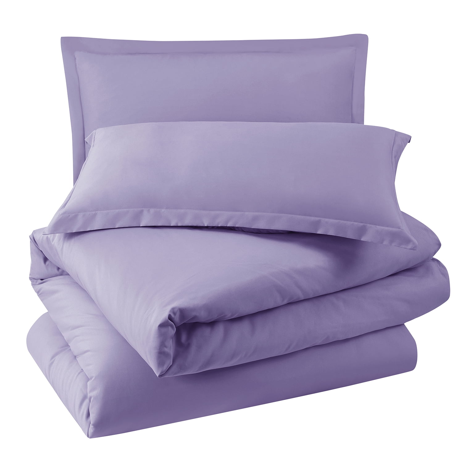 LammaLoe Duvet Cover Queen, Luxury Microfiber 3 Piece Bedding Sets with 2 Pillow Shams, Lavender