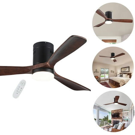

Sanviglor 56 Inch Ceiling Fan Fans Remote Control Modern Furniture 6 Speed Chrome LED Light Living Room Indoor