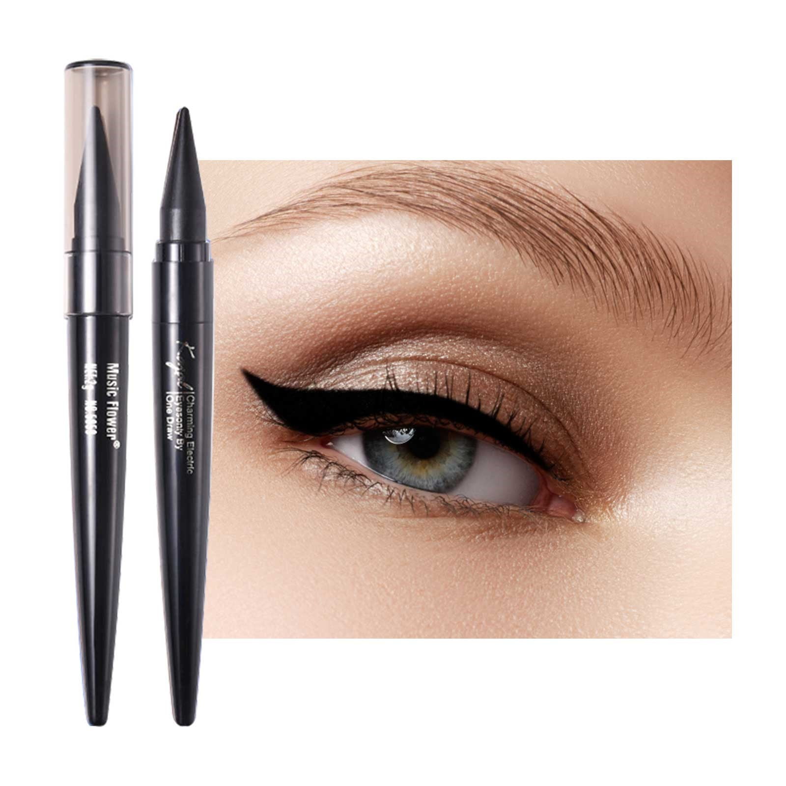 Eyeliner 2PC New Waterproofs Coloured Gel Pen Fast Drying Antis Stain