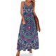 thumbnail image 1 of Vestido étnico retro vintage, arte abstracto, bonito vestido largo con tirantes, estilo callejero, bohemio, vestidos largos de primavera con cuello en V, vestidos oversize, 1 of 7