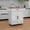 White 546, variant on White Kitchen Island Rolling Trolley Cart with Adjustable Shelves and Towel Rack, Rubber Wood Table Top, 32.68L x 17.72W x 36.02H Inches