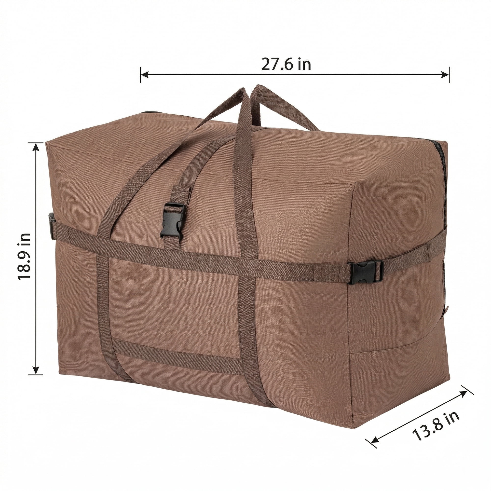 Unique Bargains Clothes Storage Oxford Moving Bag Khaki 27.6*13.8*18.9in