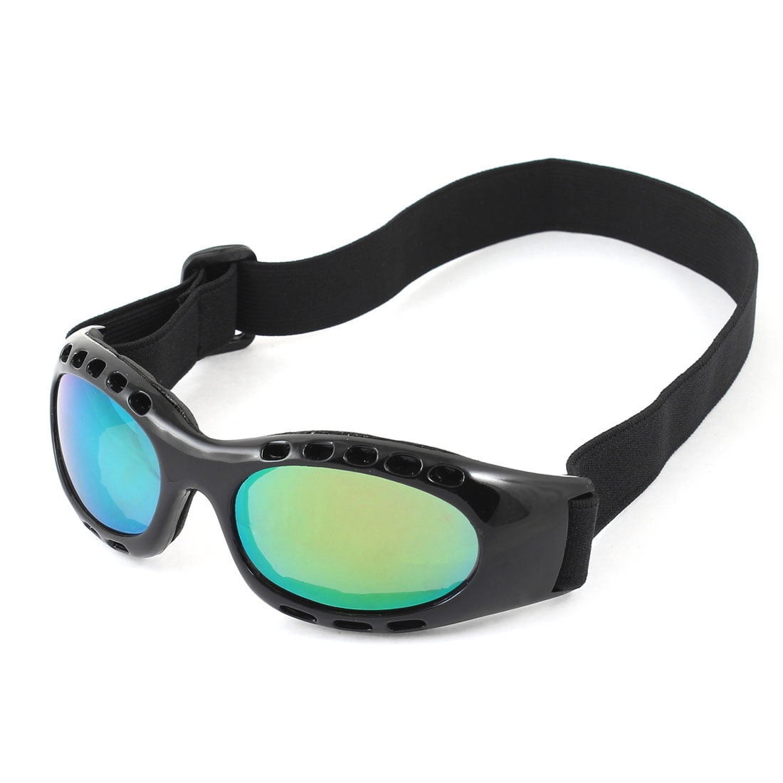 Man Woman Outdoor Sports Adjustable Band Ski Goggles Snowboard Glasses White Black by