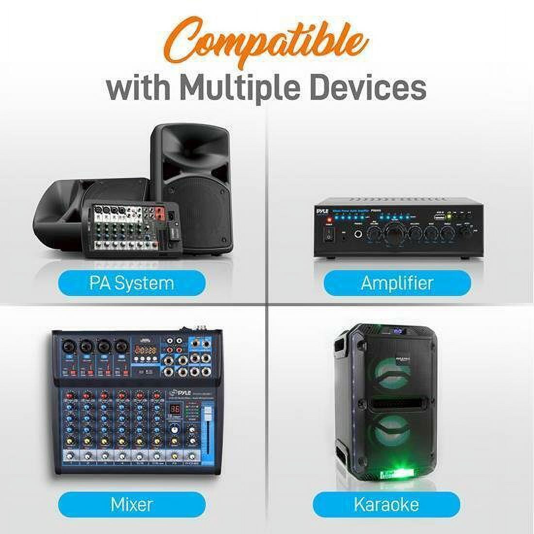 Pyle 3000W 4 Channel Bluetooth Hybrid Preamplifier System w/Microphones & Remote