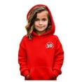 thumbnail image 2 of Tfken Hoodies For Boys Fashion Hooded Letter Print Sweatshirt Cute Red Tops Size 5-6 Years, 2 of 5