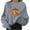 Gray, variant on Lolmot Halloween Sweatshirt for Women Fun Pumpkins Cute Graphic Print Crew Neck Long Sleeve Sweatshirts Fashion Plus Size Pullover Tops
