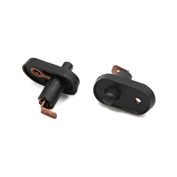 Unique Bargains 2pcs Universal Black Interior Door Light Lamp Button Switch for Car Vehicle