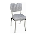 thumbnail image 2 of Kitchen Chair with 2" Box Seat, 18" - 16.5"D x 19.5"W x 33"H, Chrome Plated Steel Frame, Durable Seating, 2 of 2