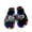 Black, variant on Kids Light Up Slide Sandals Boys & Girls Cute Slippers Flashing Light Summer Slides for Indoor Outdoor Party Blue Size 7-8 Years