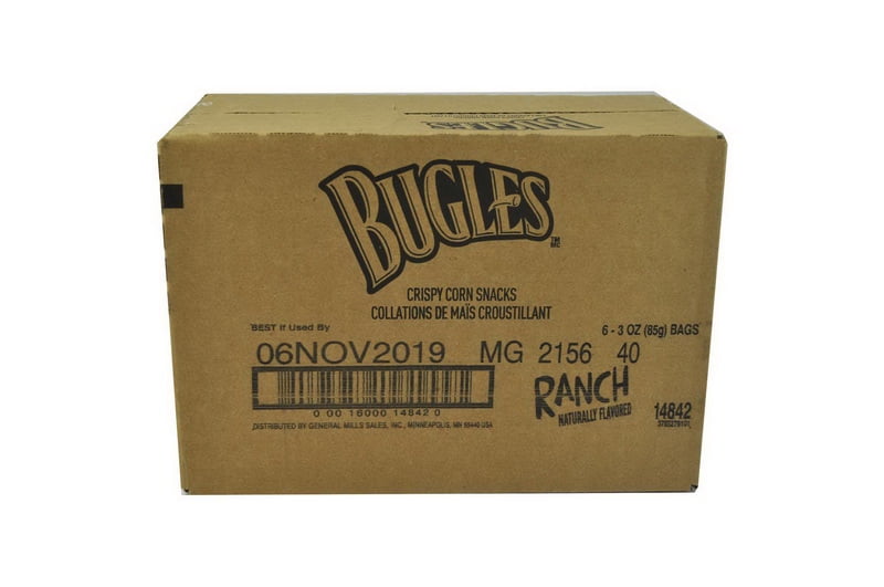 (Price/CASE)Bugles Ranch Flavor 3 Ounces Per Bag 6 Per Case