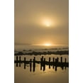 thumbnail image 2 of Rotenberg, Nancy 11x14 Black Ornate Wood Framed with Double Matting Museum Art Print Titled - USA, Oregon, Bandon Sunrise on foggy coastline, 2 of 4