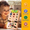 thumbnail image 2 of Children's Montessori LED Light Busy Board Simulation Switch Power Board Busy Light Button Puzzle Early Education Learning Toy, 2 of 7