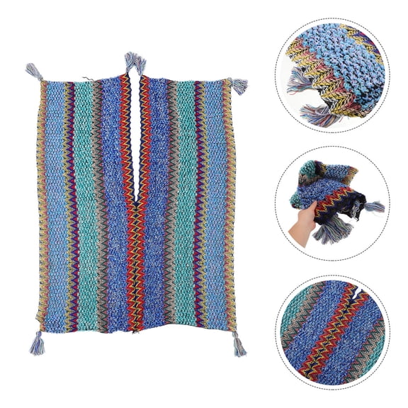 HOMEMAXS Women Poncho Sweater Boho Knitted Shawl with Fringe Cozy and Stylish Wrap for Travel Photo and Everyday Wear Loose Elegant Shawl