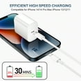 thumbnail image 3 of For iphone 14 charger fast charging,[MFI Certified]20W USB C Wall Charger with Lightning 6ft Fast Charging Cable Compatible with iPhone14/14 Pro/14 Pro Max/14 Plus/13/12/11/8/7/6/Pro/Pro Max/Mini/Xs, 3 of 6