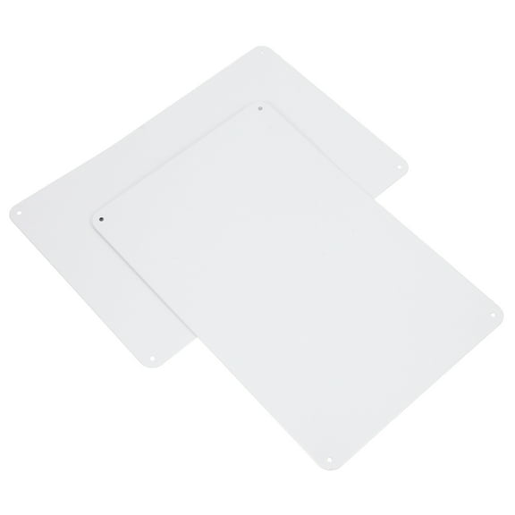 OUNONA 2Pcs Blank Metal Sublimation Signs for Custom DIY Projects and Outdoor Use