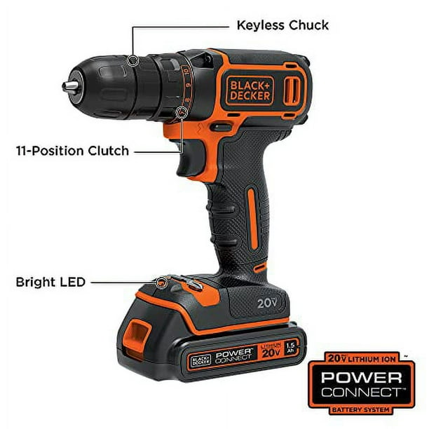 Black and 2024 decker drill walmart